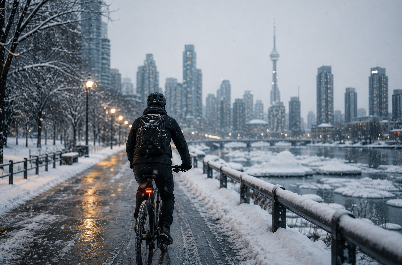 Winter Cycling in a Canadian City Without the Fear