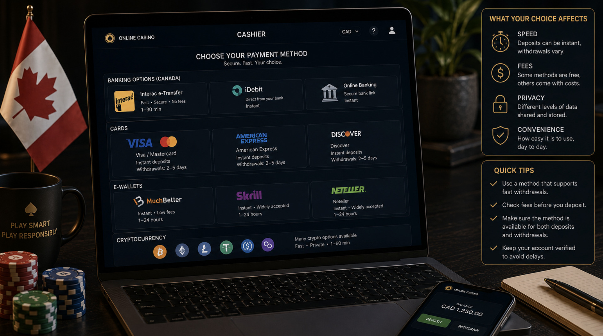Casino Payment Methods in Canada Explained
